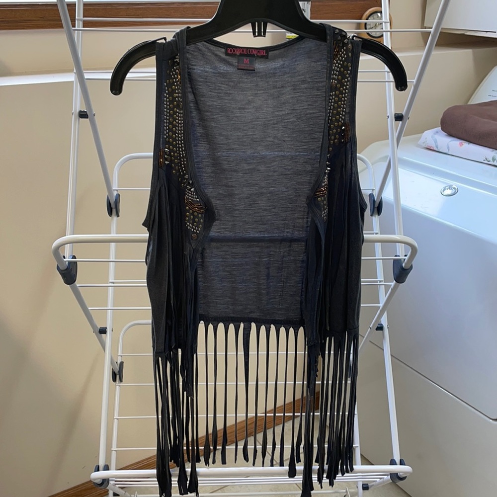 Rock and Roll Cowgirl Fringe Vest